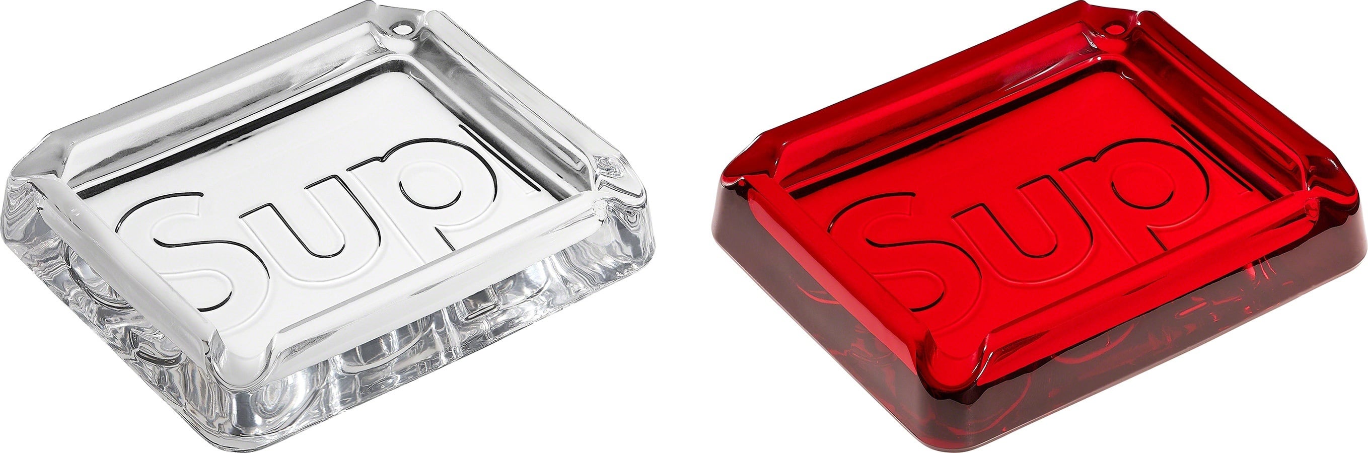 Debossed Glass Ashtray